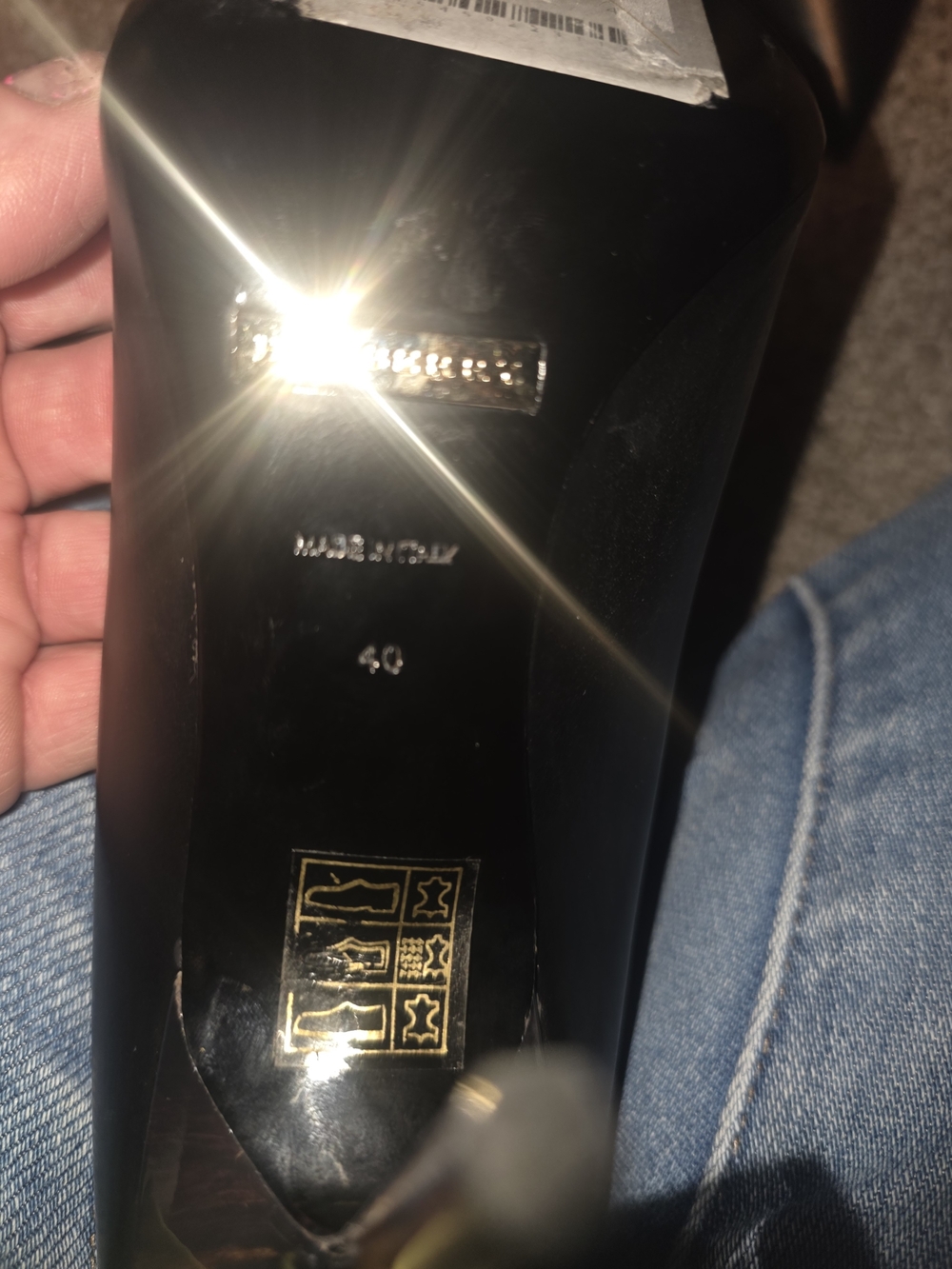 Burberry Black Leather Pointed-Toe Stiletto Heels - Picture 3 of 3